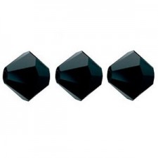 Preciosa MC Bicone 3mm beads Jet 23980